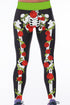 Sexy Rose Skeleton High Waist Gym Yoga Pants